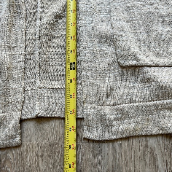 246 Eileen Fisher Organic Cotton Knit Open Front Hooded Cardigan Size S/M - Picture 16 of 17